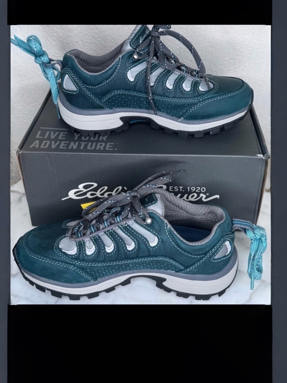 Eddie Bauer genuine leather,waterproof Hiking shoes MSRP$ 156 SZ 6.5 - Picture 3 of 9